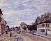 阿尔弗莱德 西斯莱 : Street Scene in Marly